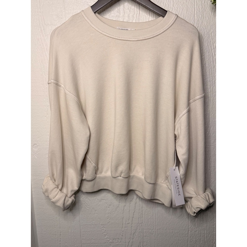 Stateside Baby French Terry Rolled Sleeve Sweatshirt fall NWT